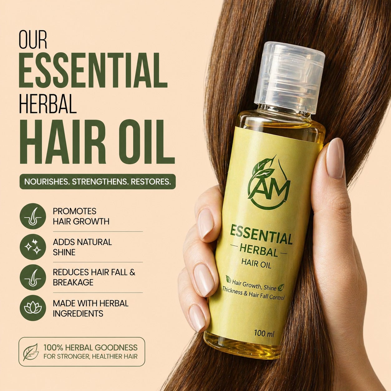 Family Bundle — 200ml + 100ml Hair Oil Combo